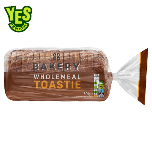 Co-op Bakery Wholemeal Toastie 800g