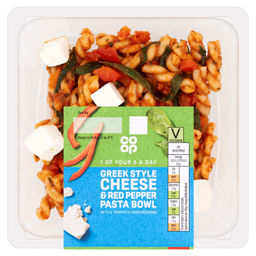 Co-op Greek Style Cheese & Red Pepper Pasta Bowl 240g