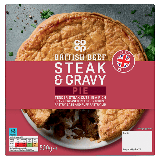 Co-op Steak u0026 Gravy Pie 500g
