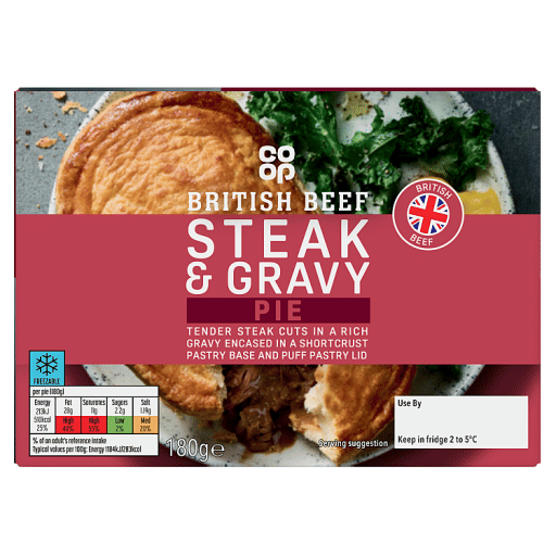 Co-op Steak u0026 Gravy Pie 180g
