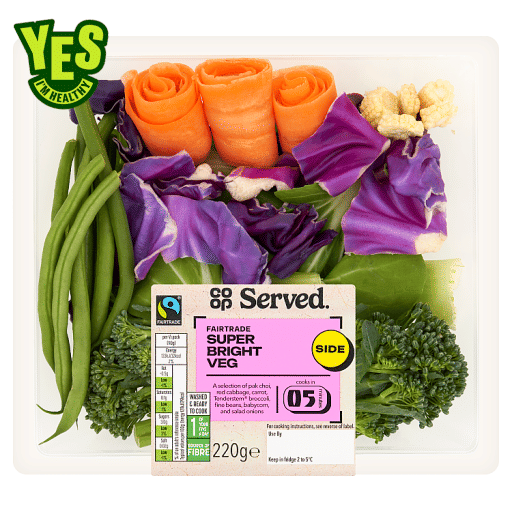 Co-op Fairtrade Super Bright Veg 220g