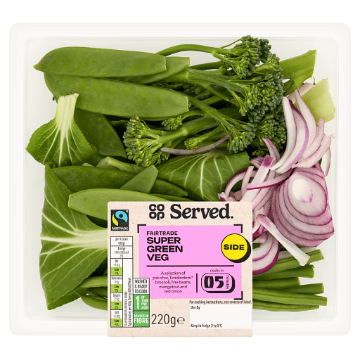 Co-op Fairtrade Super Green Veg 220g