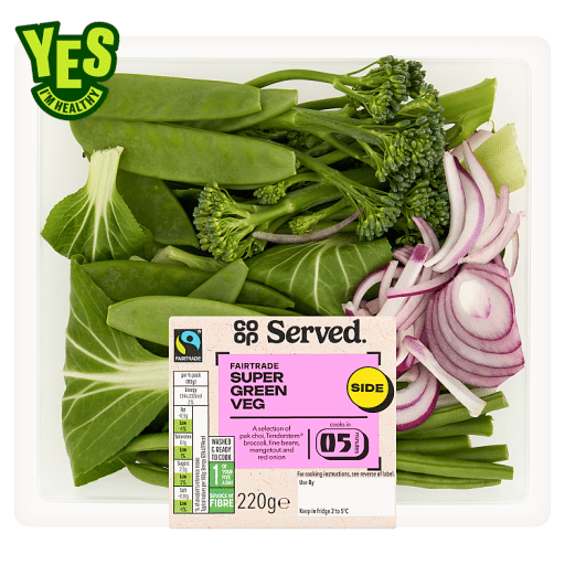 Co-op Fairtrade Super Green Veg 220g