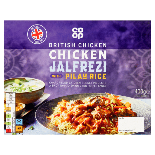 Co-op British Chicken Jalfrezi with Pilau Rice 400g