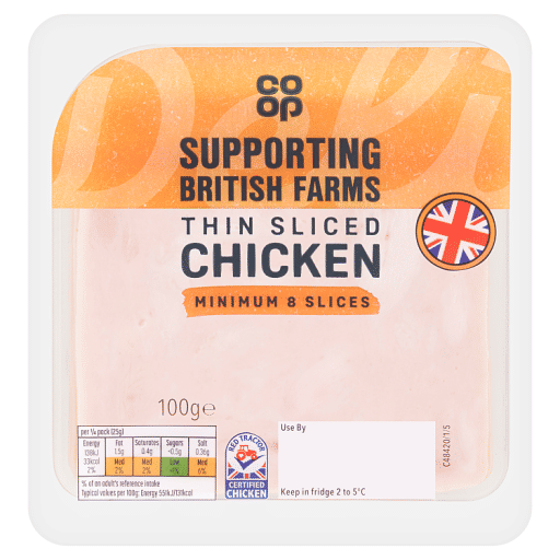 Co-op Thin Sliced Chicken 100g