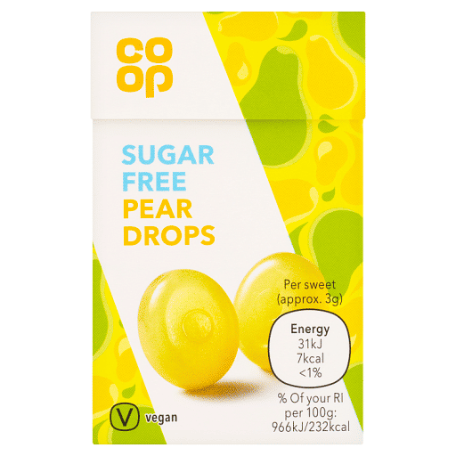 Co-op Sugar Free Pear Drops 42g