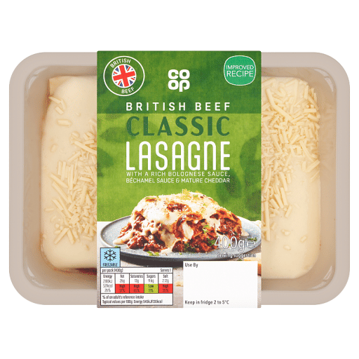 Co-op British Beef Classic Lasagne 400g