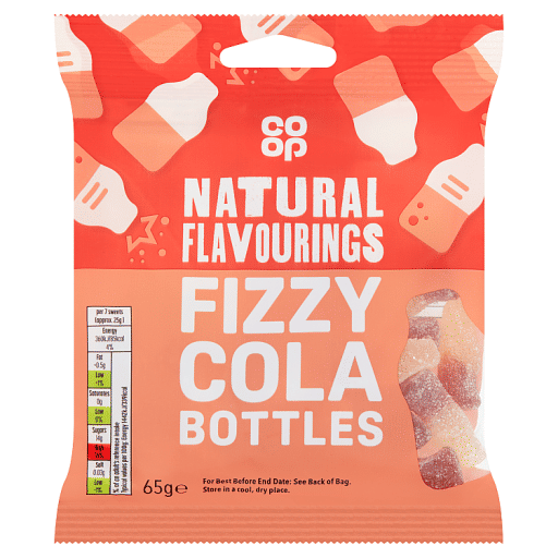 Co-op Fizzy Cola Bottles 65g