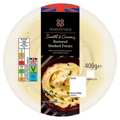 Co-op Irresistible Buttered Mashed Potato 400g