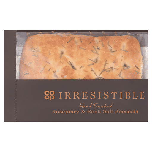 Co-op Irresistible Rosemary u0026 Rock Salt Focaccia