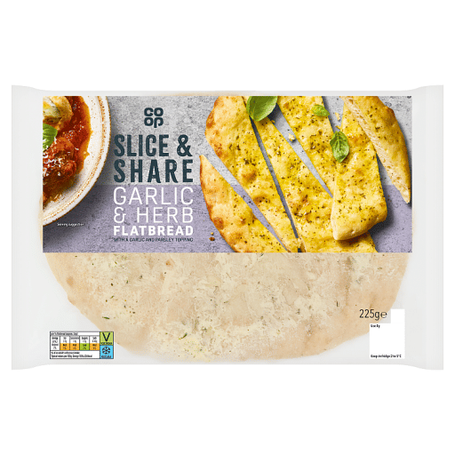 Co-op Garlic & Herb Flatbread 225g