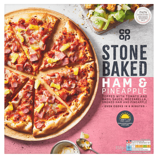 Co-op Stonebaked Ham u0026 Pineapple 352g