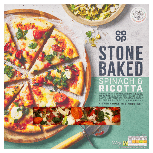 Co-op Stone Baked Spinach u0026 Ricotta 333g