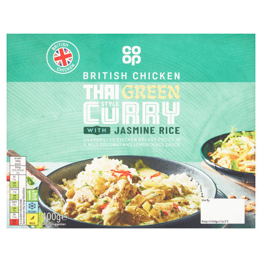 Co-op Thai Style Green Curry with Jasmine Rice 400g