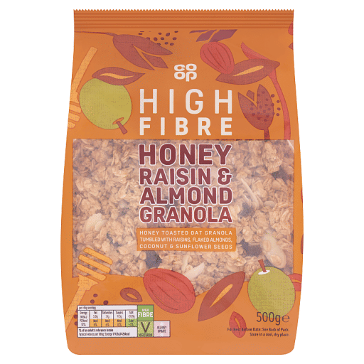 Co-op Honey Raisin u0026 Almond Granola 500g