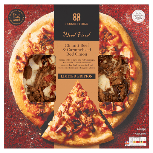 Co-op Irresistible Limited Edition Wood Fired Chianti Beef & Caramelised Red Onion 476g