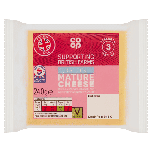 Co-op Lighter Mature Cheese 240g