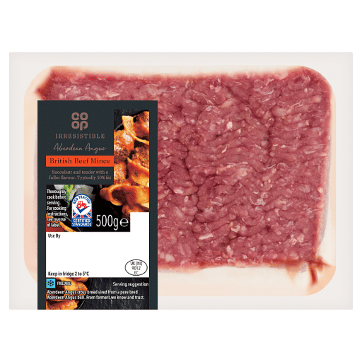 Co-op Irresistible Aberdeen Angus British Beef Mince 500g
