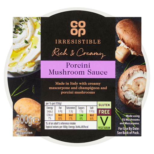 Co-op Irresistible Porcini Mushroom Sauce 300g