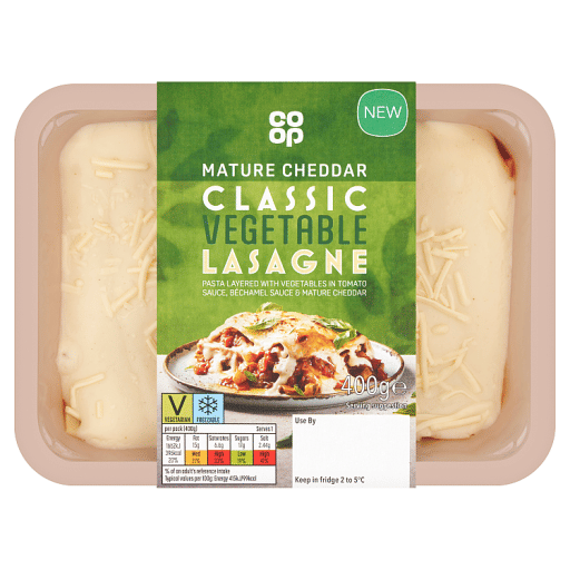 Co-op Mature Cheddar Classic Vegetable Lasagne 400g