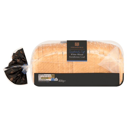Co-op Irresistibe White Sliced Farmhouse Loaf 800g