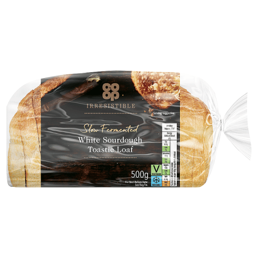 Co-op Irresistible White Sourdough Toastie Loaf 500g