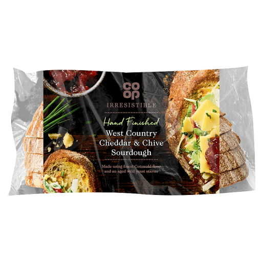 Co-op Irresistible West Country Cheddar & Chive Sourdough 500g