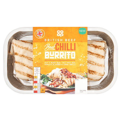 Co-op Beef Chilli Burrito 400g