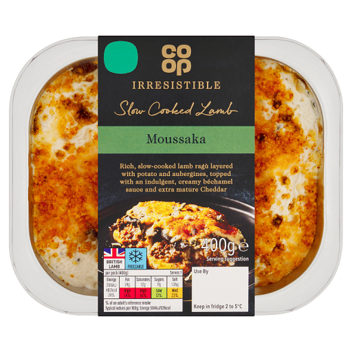 Co-op Irresistible Slow Cooked Lamb Moussaka 400g