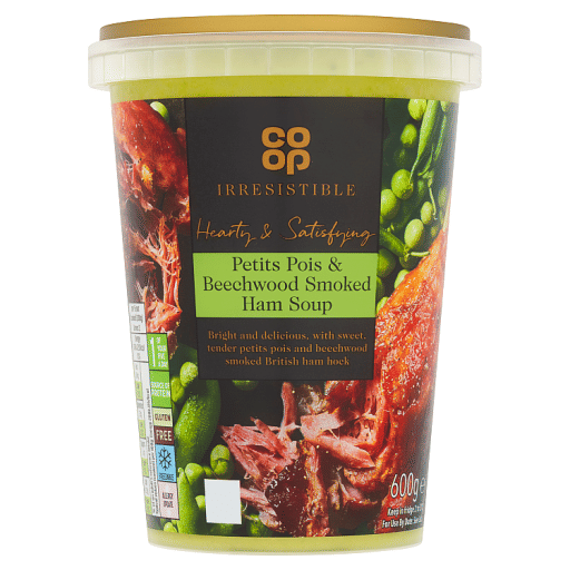 Co-op Irresistible Petits Pois u0026 Beechwood Smoked Ham Soup 600g