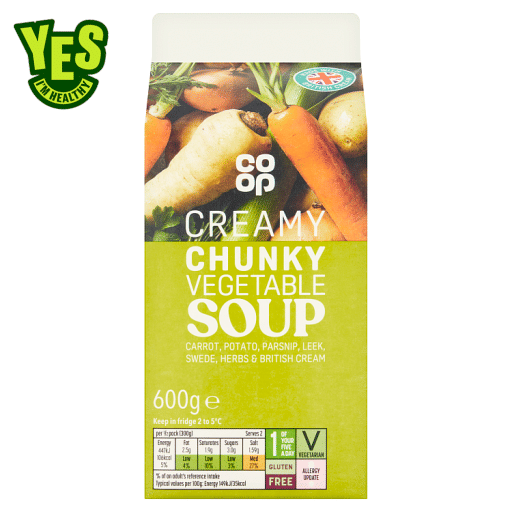 Co-op Creamy Chunky Vegetable Soup 600g