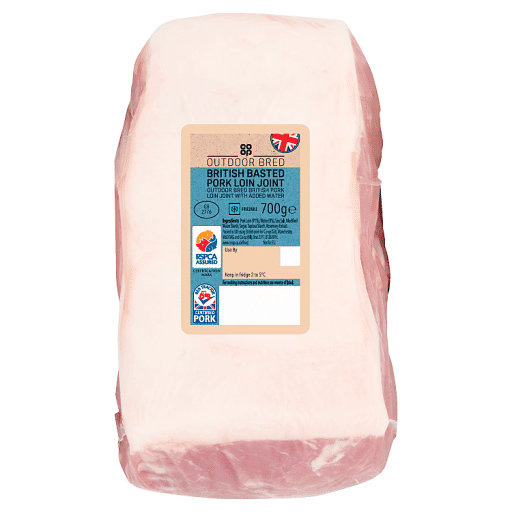 Co-op British Basted Pork Loin Joint 700g