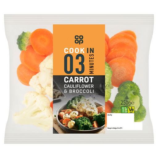 Co-op Carrot Cauliflower u0026 Broccoli 250g