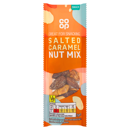 Co-op Salted Caramel Nut Mix 25g