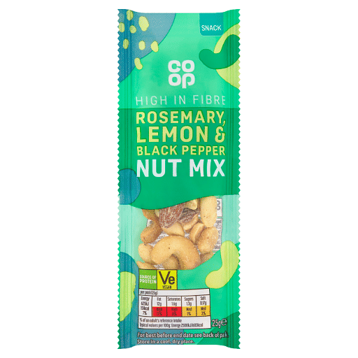 Co-op Rosemary, Lemon & Black Pepper Nut Mix 25g