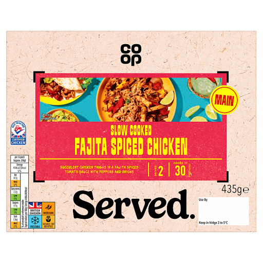 Co-op Slow Cooked Fajita Spiced Chicken 435g
