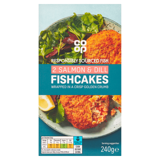Co-op 2 Salmon u0026 Dill Fishcakes 240g