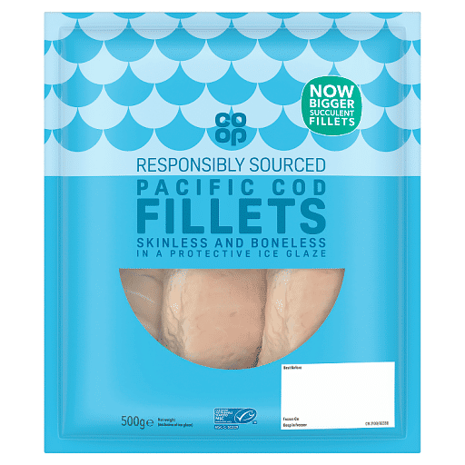 Co-op Pacific Cod Fillets 500g