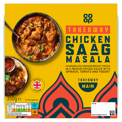 Co-op Takeaway Chicken Saag Masala 350g