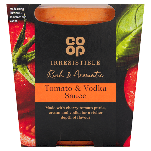 Co-op Irresistible Tomato u0026 Vodka Sauce 300g