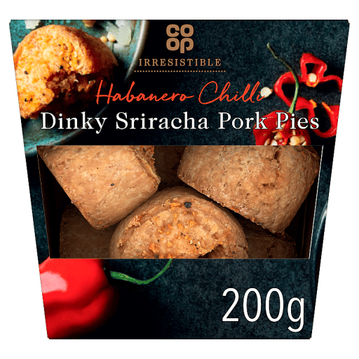 Co-op Irresistible Dinky Sriracha Pork Pies 200g