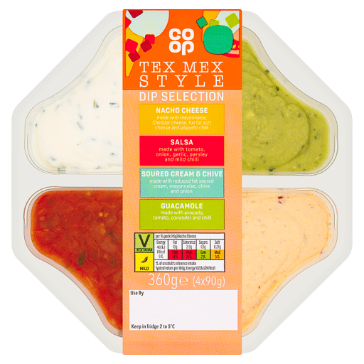 Co-op Tex Mex Style Dip Selection 4 x 90g (360g)