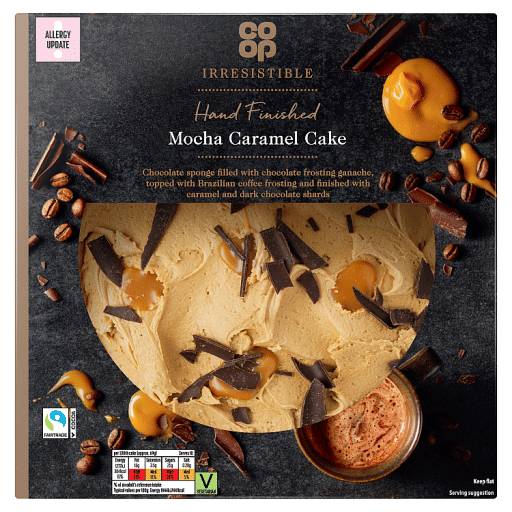 Co-op Irresistible Hand Finished Mocha Caramel Cake
