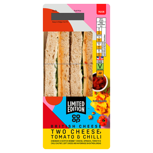 Co-op Limited Edition Two Cheese, Tomato u0026 Chilli