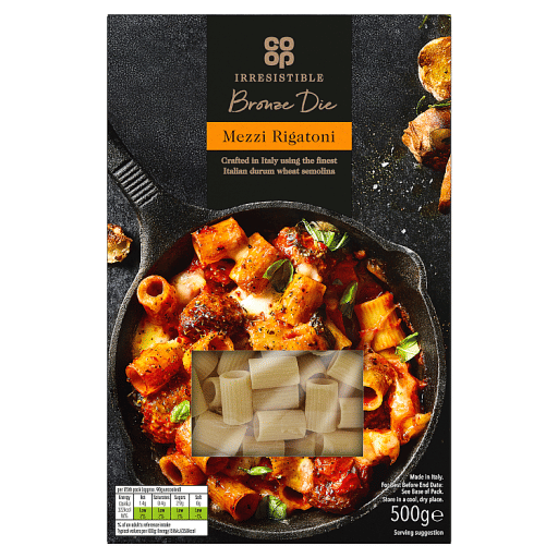 Co-op Irresistible Bronze Die Mezzi Rigatoni 500g