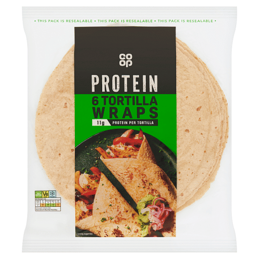 Co-op 6 Protein Tortilla Wraps