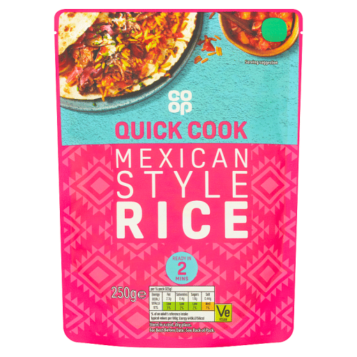 Co-op Quick Cook Mexican Style Rice 250g