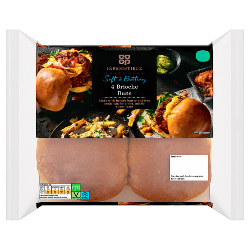 Co-op Irresistible 4 Brioche Buns