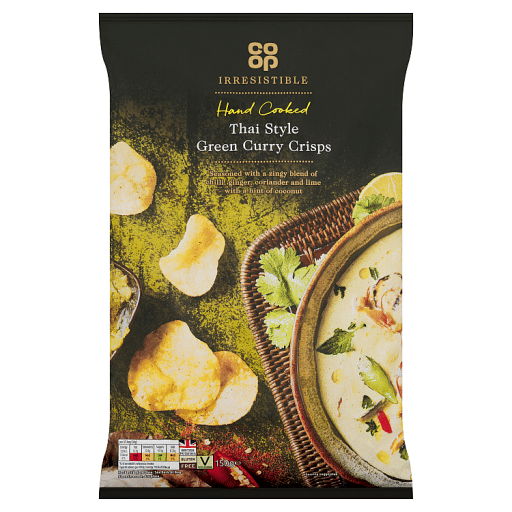 Co-op Irresistible Thai Style Green Curry Crisps 150g