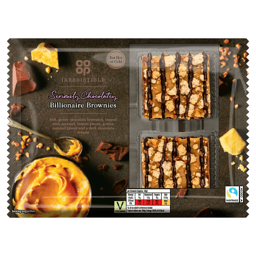 Co-op Irresistible Seriously Chocolatey Billionaire Brownies